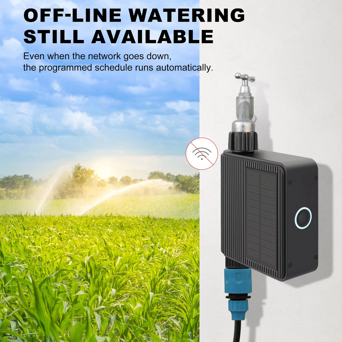 IrigaSprit Smart Sprinkler Controller | Solar WiFi Garden Tap Timer