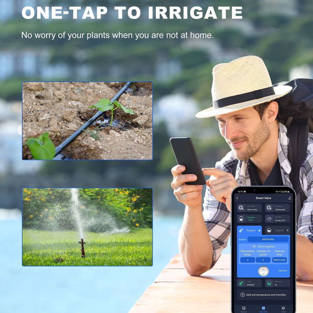 IrigaSprit Smart Sprinkler Controller | Solar WiFi Garden Tap Timer