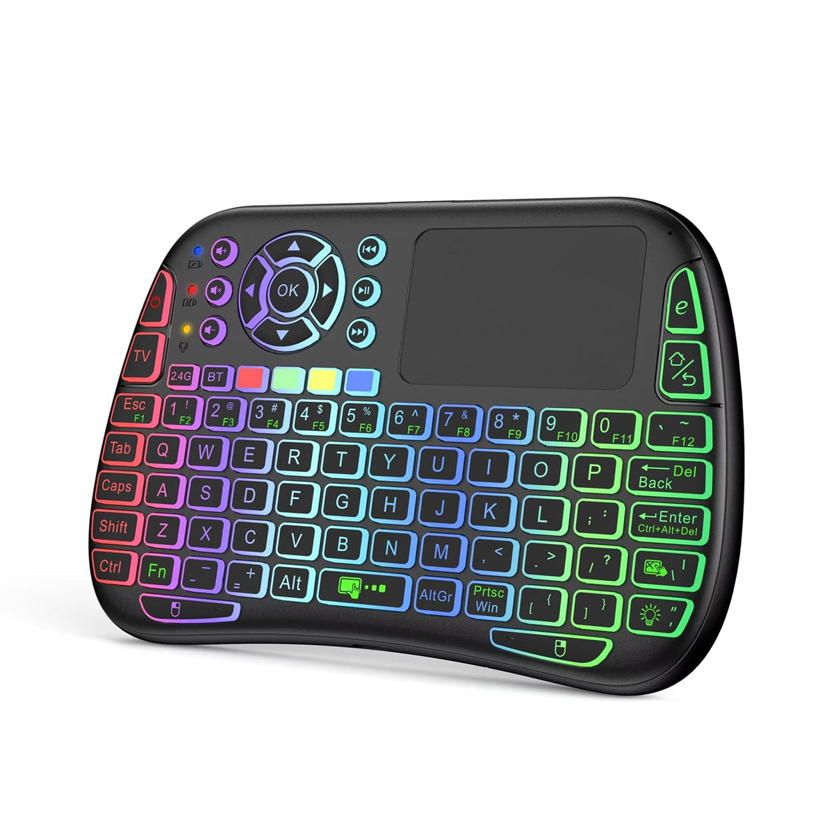 KeyFlexy Mini Wireless Keyboard with Air Mouse & Voice Search