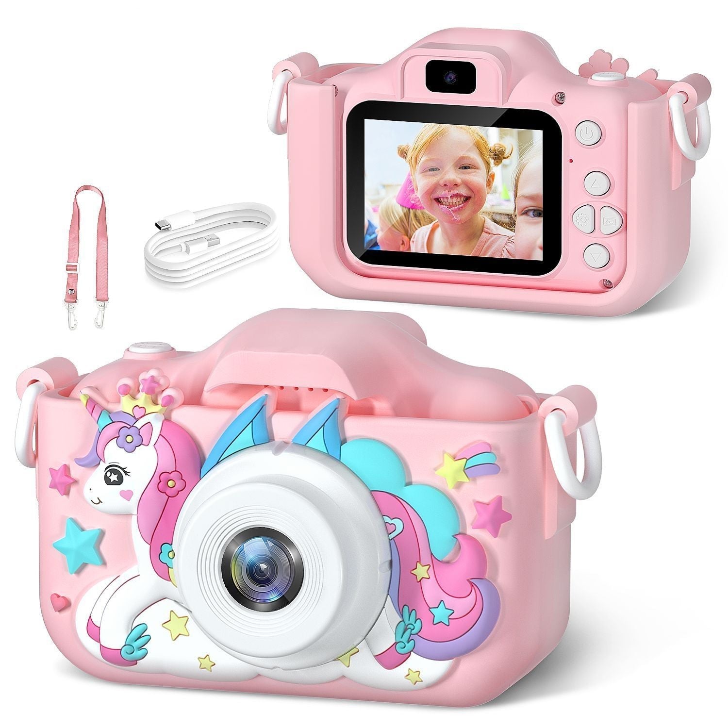 KidSnapor Dual Lens Kids Camera with 1080P HD Video & Selfie Mode