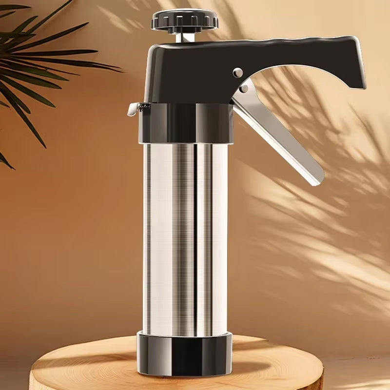 KiKyPress 22-Piece Stainless Steel Cookie Press & Decorating Kit