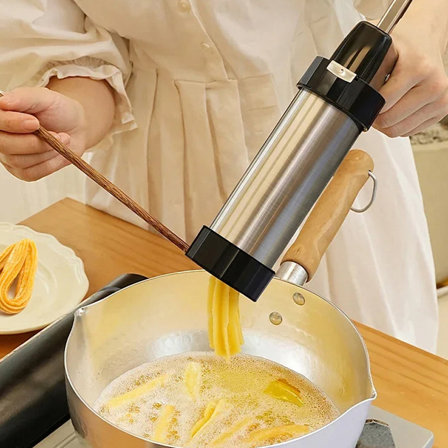 KiKyPress 22-Piece Stainless Steel Cookie Press & Decorating Kit