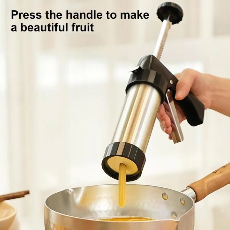 KiKyPress 22-Piece Stainless Steel Cookie Press & Decorating Kit