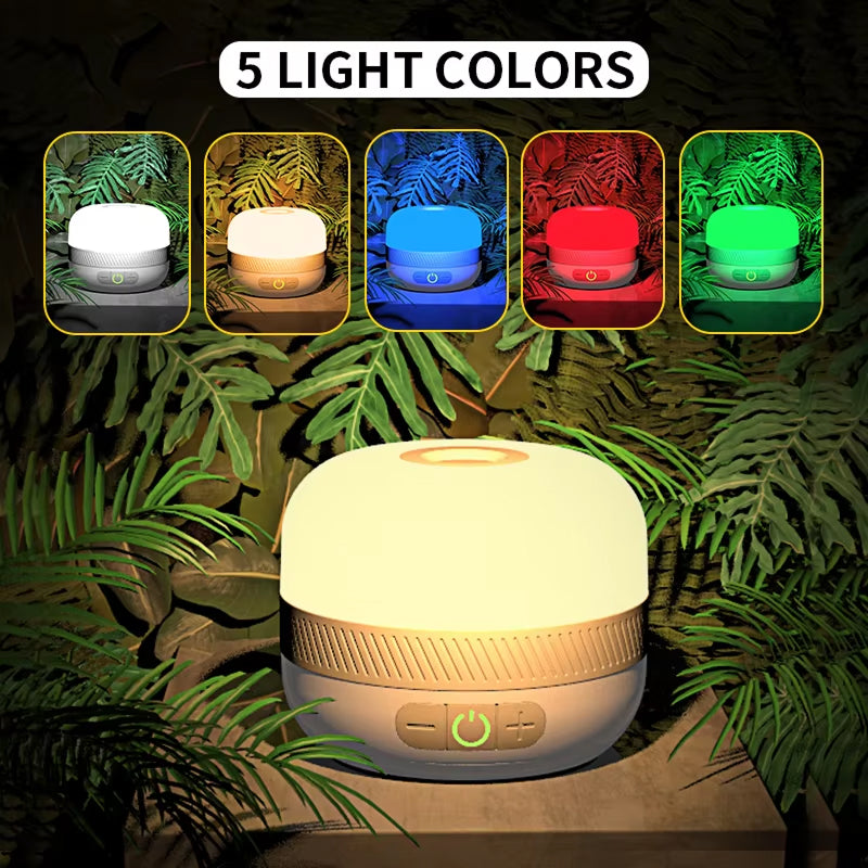 Lampterny 5200mAh Multi-Colour Rechargeable Camping Lantern