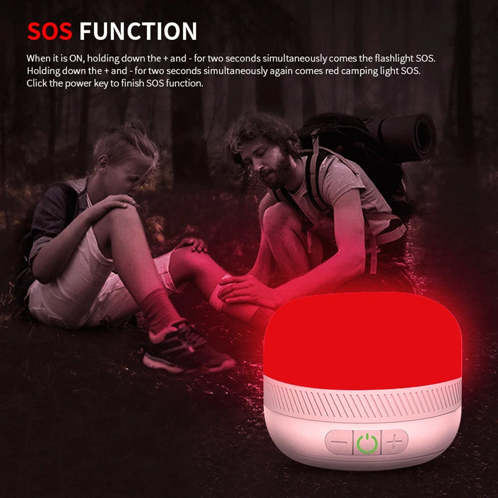 Lampterny 5200mAh Multi-Colour Rechargeable Camping Lantern