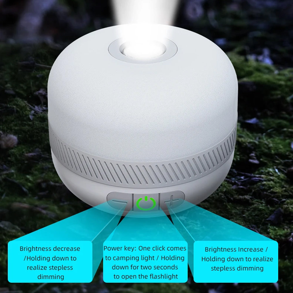 Lampterny 5200mAh Multi-Colour Rechargeable Camping Lantern
