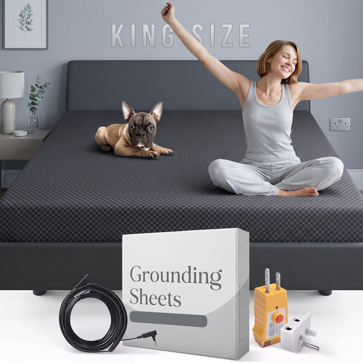 LieDowny Grounding Sheet | Organic Cotton & Silver Earthing Bed Sheet