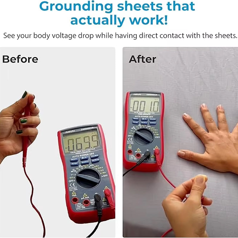 LieDowny Grounding Sheet | Organic Cotton & Silver Earthing Bed Sheet