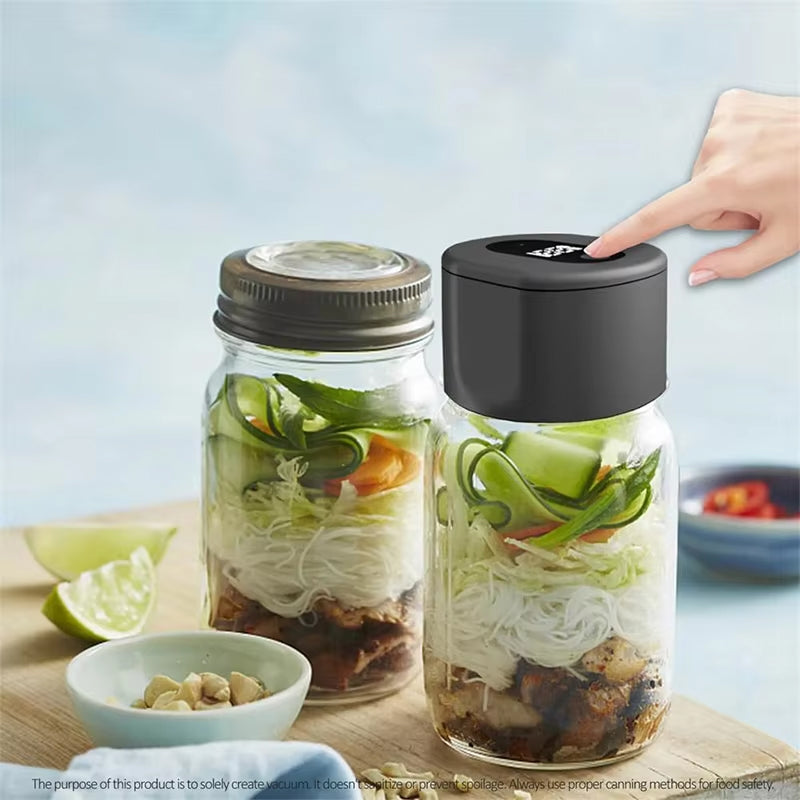 LockNJar Electric Mason Jar Vacuum Sealer for Long-Term Food Freshness