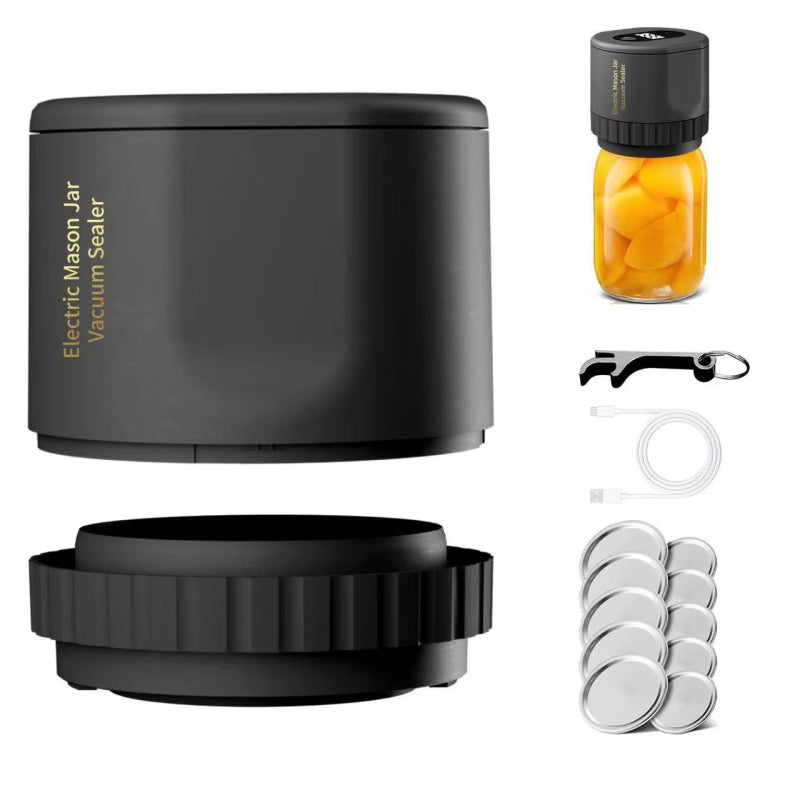 LockNJar Electric Mason Jar Vacuum Sealer for Long-Term Food Freshness
