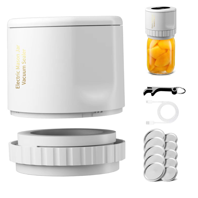 LockNJar Electric Mason Jar Vacuum Sealer for Long-Term Food Freshness