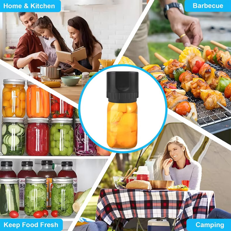 LockNJar Electric Mason Jar Vacuum Sealer for Long-Term Food Freshness