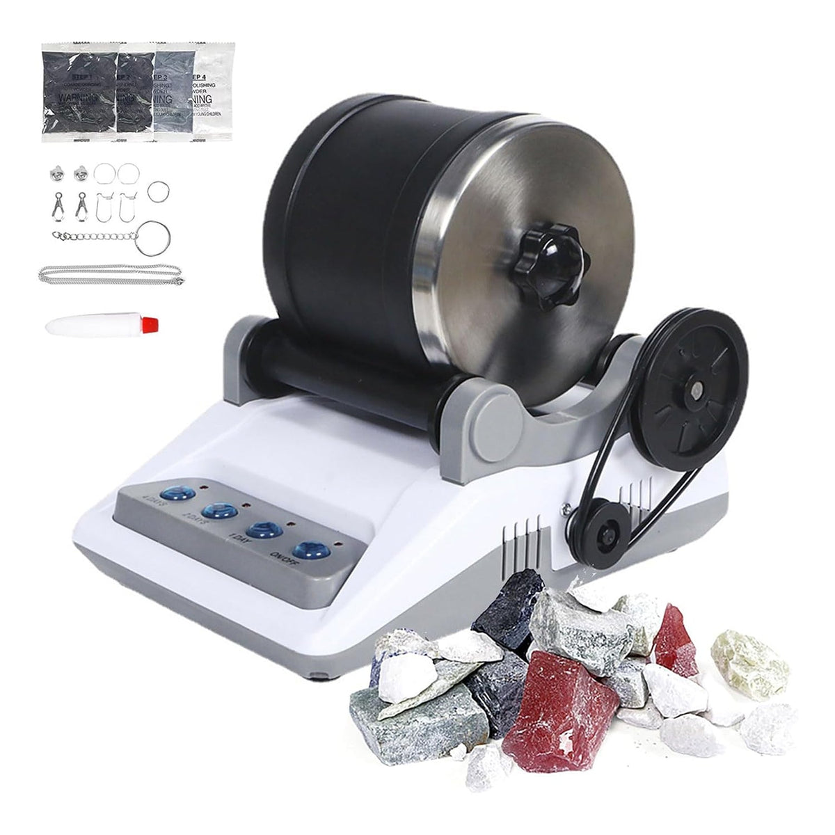 LustGemix Professional Rock Tumbler Kit for Beginners