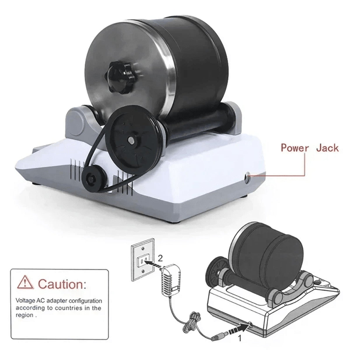 LustGemix Professional Rock Tumbler Kit for Beginners