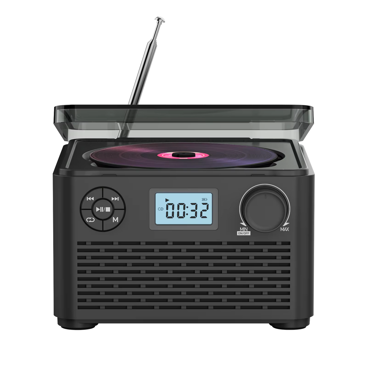 MeloZex Portable CD Player & FM Radio with Bluetooth