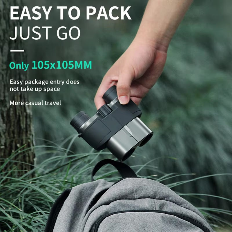 MikoSpek 10X Compact Binoculars with BAK4 Prisms