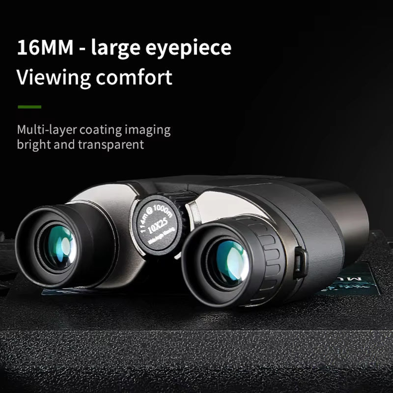 MikoSpek 10X Compact Binoculars with BAK4 Prisms