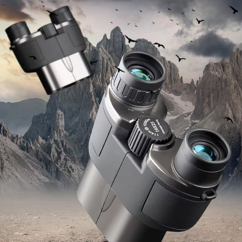 MikoSpek 10X Compact Binoculars with BAK4 Prisms
