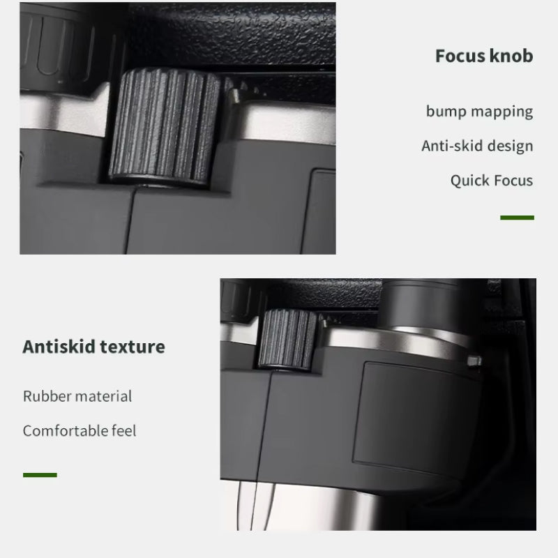 MikoSpek 10X Compact Binoculars with BAK4 Prisms