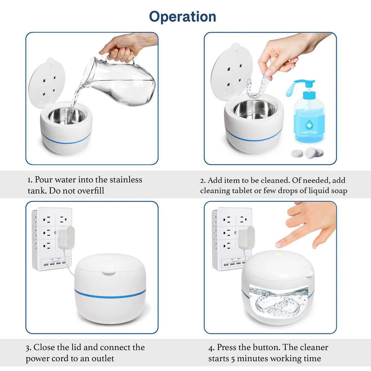 MintPolu Ultrasonic Dental Cleaner