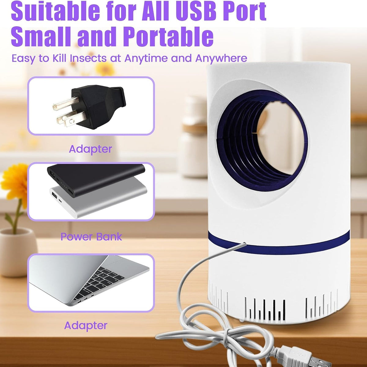 MosGoneix Chemical-Free Indoor Mosquito UV Trap UK