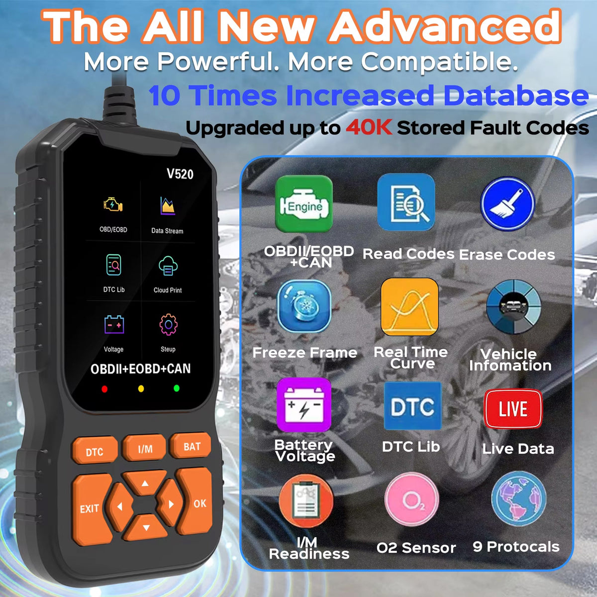 Motorpert OBD2 Scanner Car Diagnostic Tool