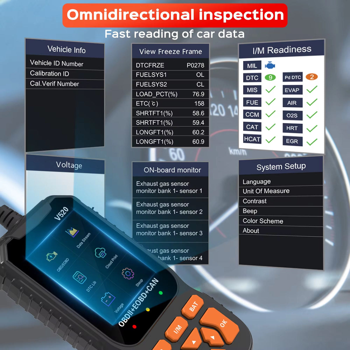 Motorpert OBD2 Scanner Car Diagnostic Tool