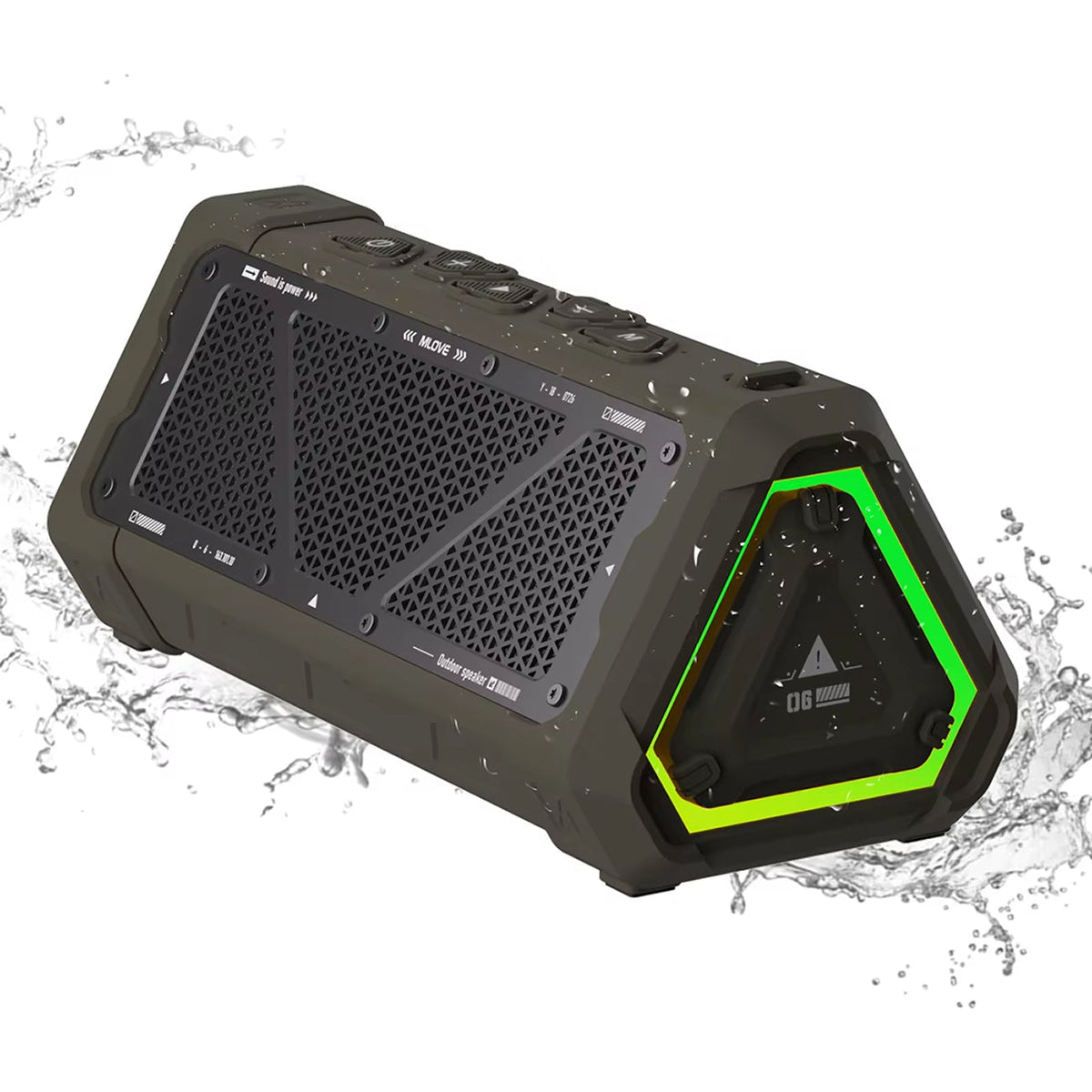MusaTrek 40W Outdoor Bluetooth Speaker IPX7 Waterproof
