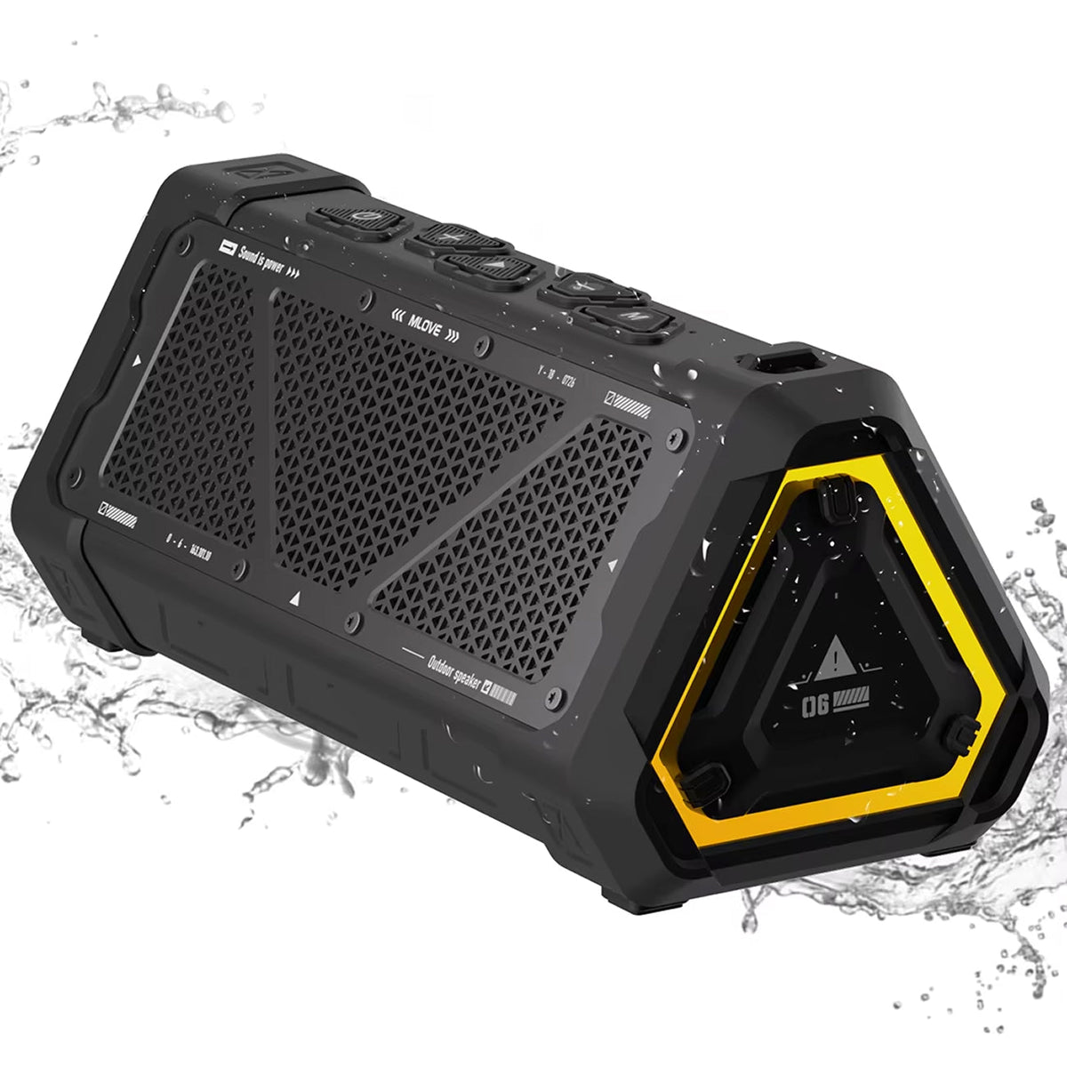 MusaTrek 40W Outdoor Bluetooth Speaker IPX7 Waterproof