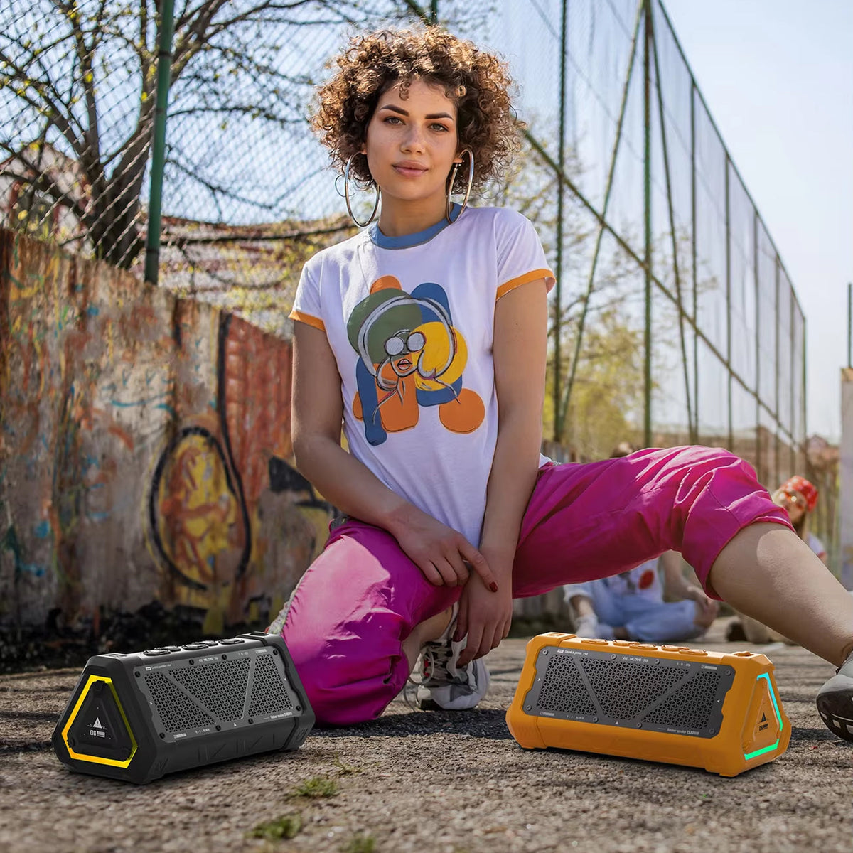 MusaTrek 40W Outdoor Bluetooth Speaker IPX7 Waterproof