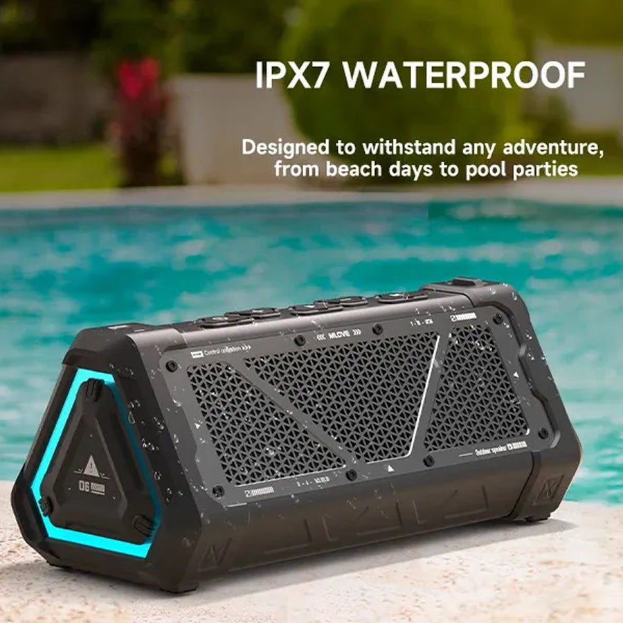 MusaTrek 40W Outdoor Bluetooth Speaker IPX7 Waterproof