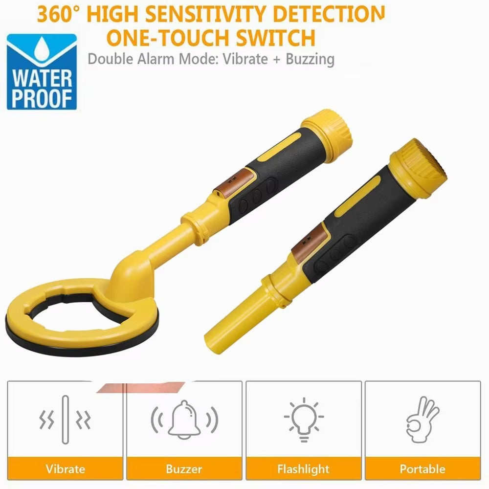 NatiRixy IP68 Underwater Metal Detector for Diving & Treasure Hunting