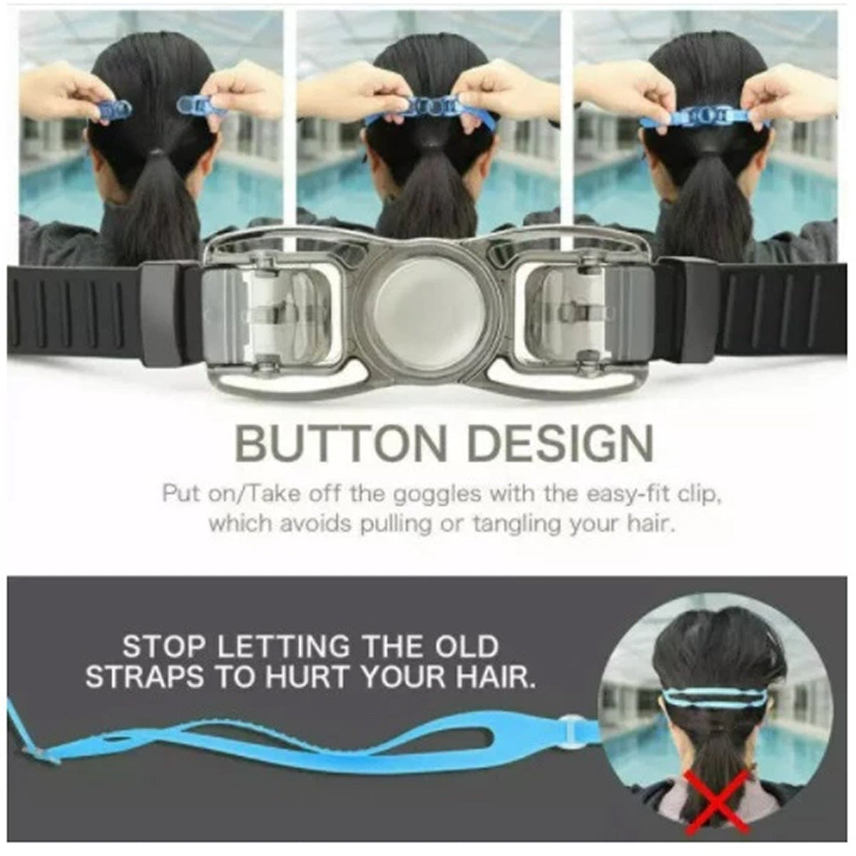 NexFinix Professional Swimming Goggles with Anti-Fog HD Lenses