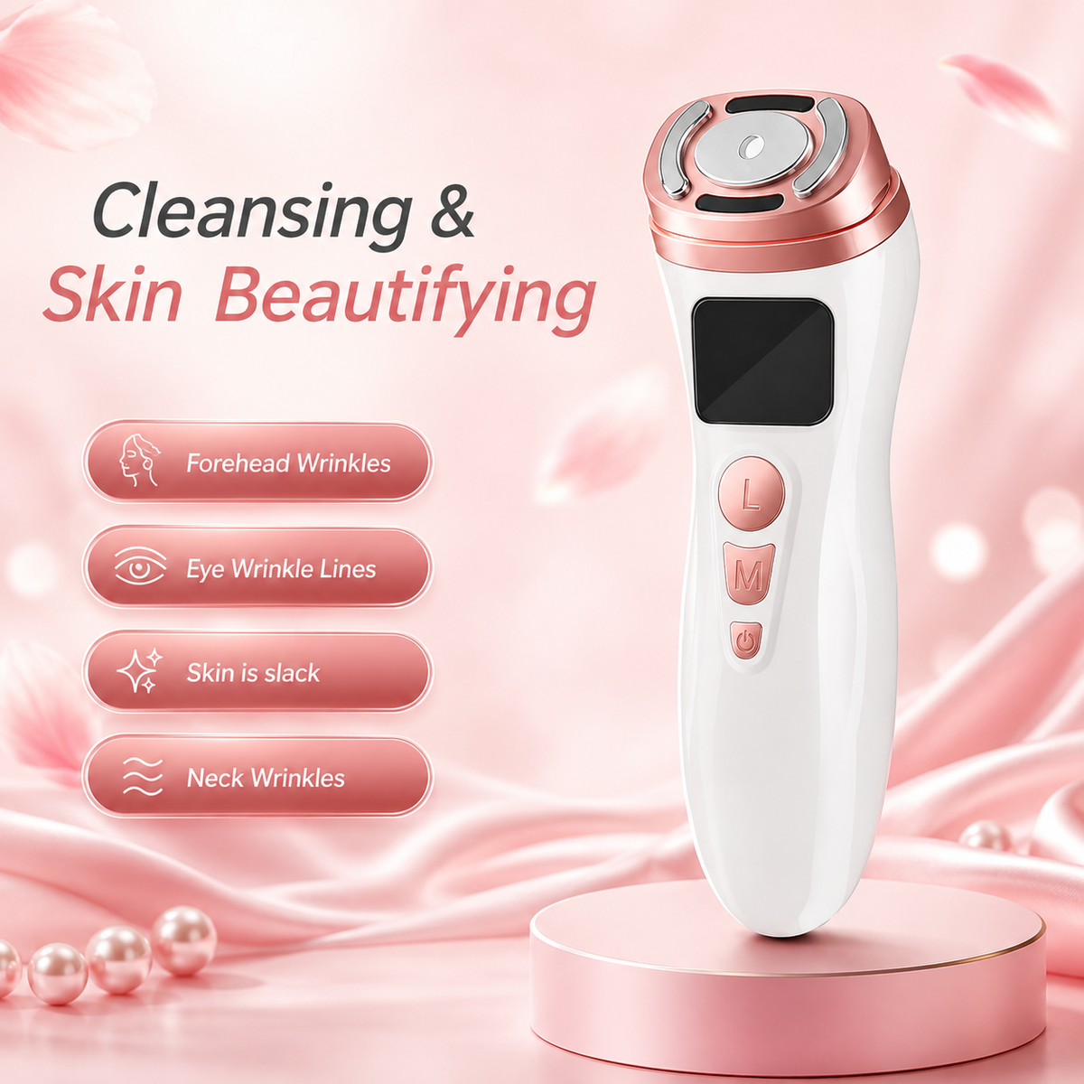Faceluxir Facial Toning Device | EMS & Thermal Contouring Wand
