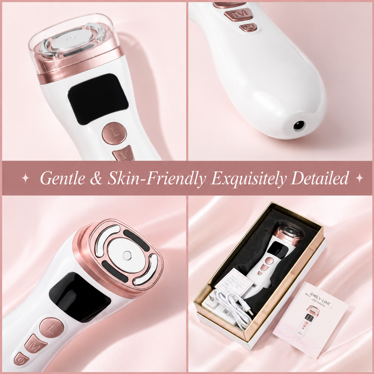 Faceluxir Facial Toning Device | EMS & Thermal Contouring Wand