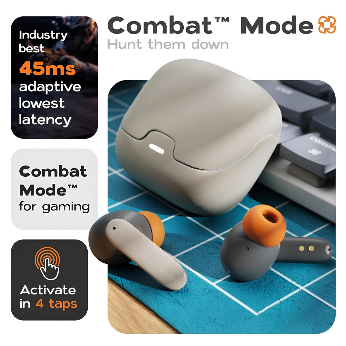 NovyBudd TWS Earbuds | Bluetooth 5.3 Wireless Earphones with Dual-Mic ENC