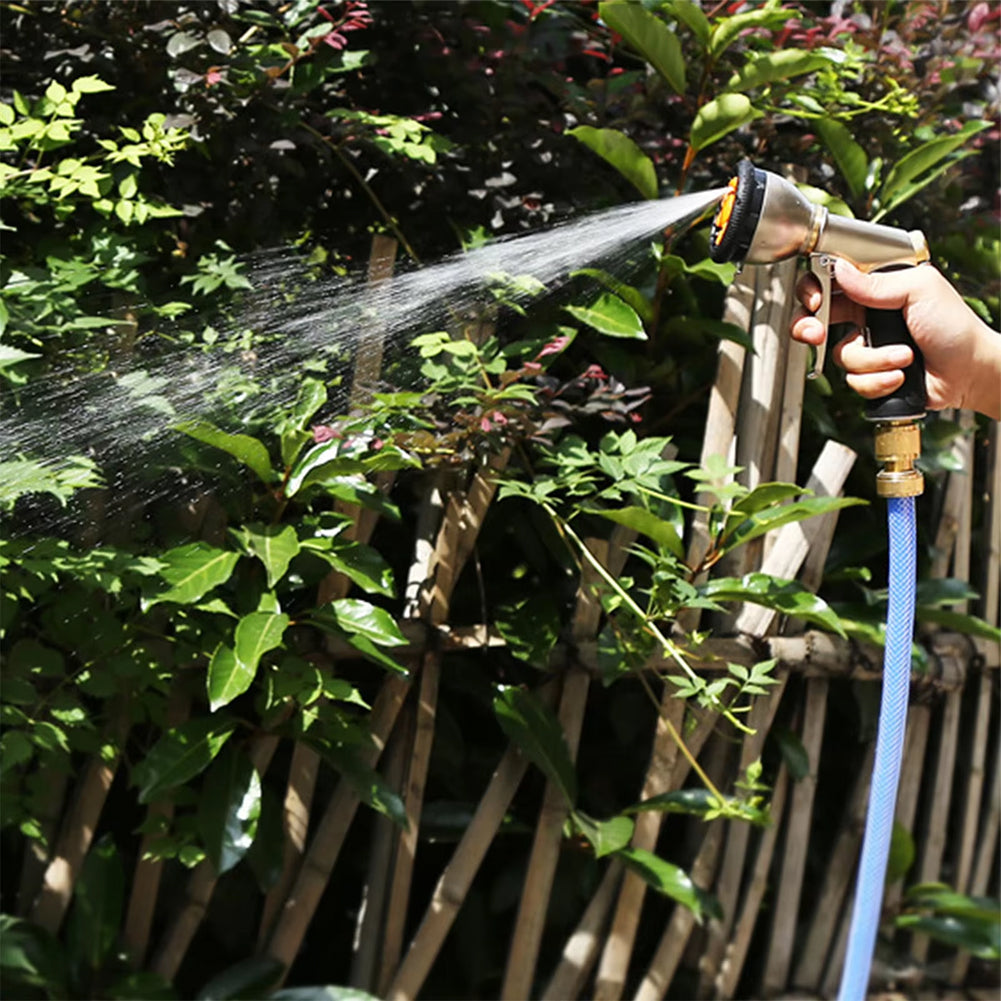 Heavy-Duty 9-Pattern Garden Hose Nozzle | NozzleJet Pro UK