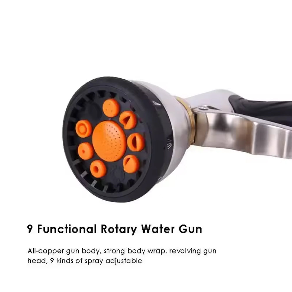 Heavy-Duty 9-Pattern Garden Hose Nozzle | NozzleJet Pro UK