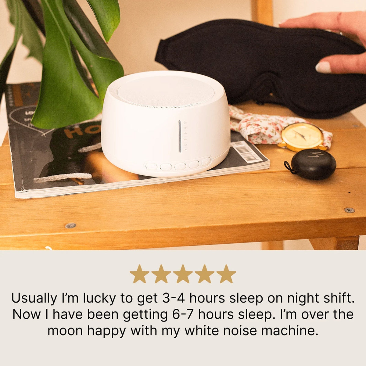 Nursynine Baby White Noise Machine with 30 Soothing Sounds