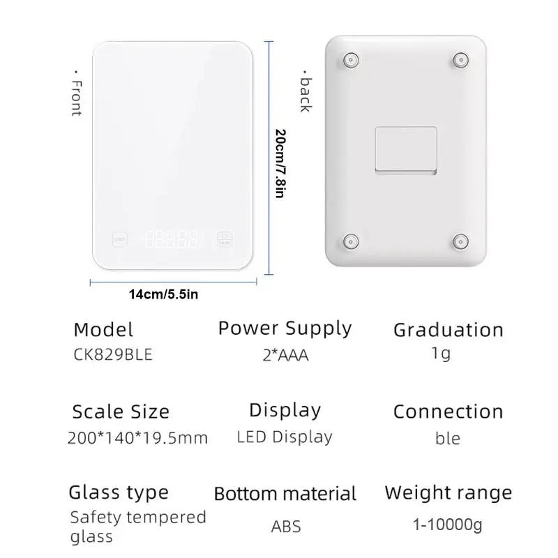 NutryMace Smart Nutrition Kitchen Scale for Macro Tracking