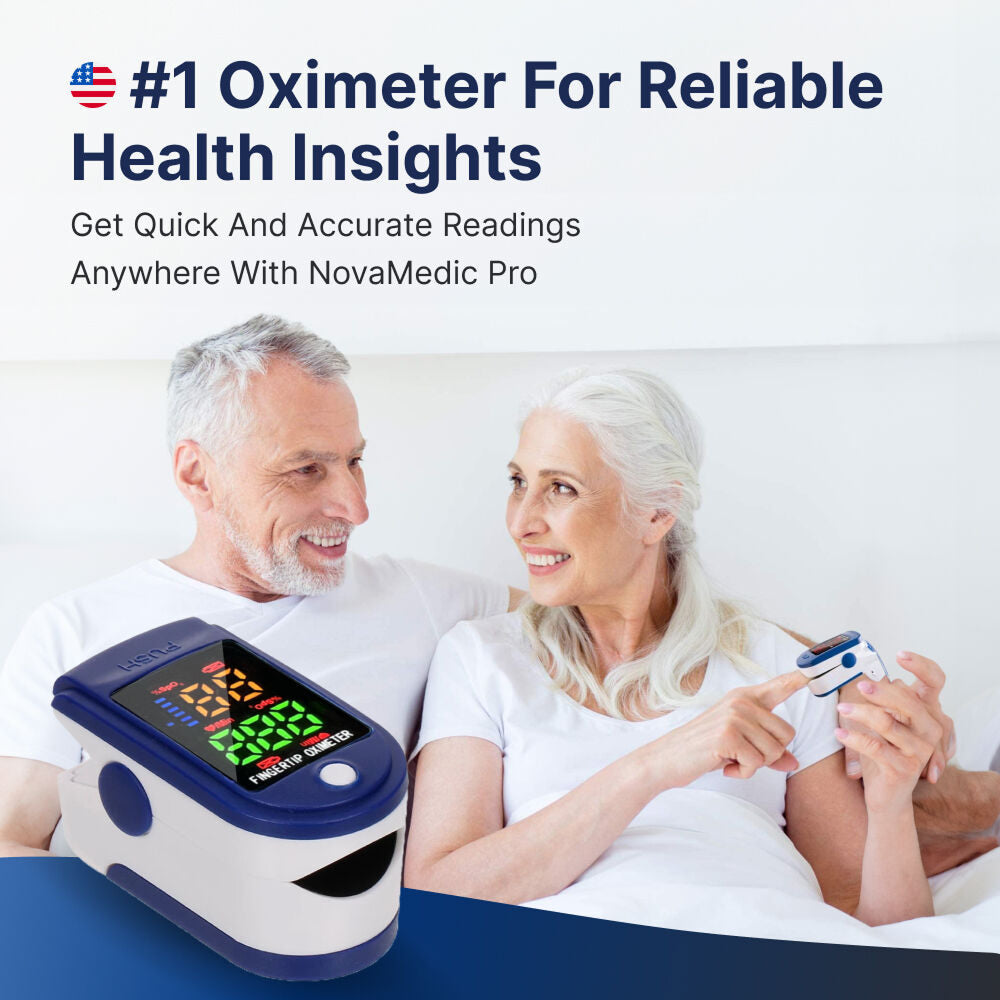 OxiLuny v2 Fingertip Pulse Oximeter | Fast SpO2 & Heart Rate Monitor