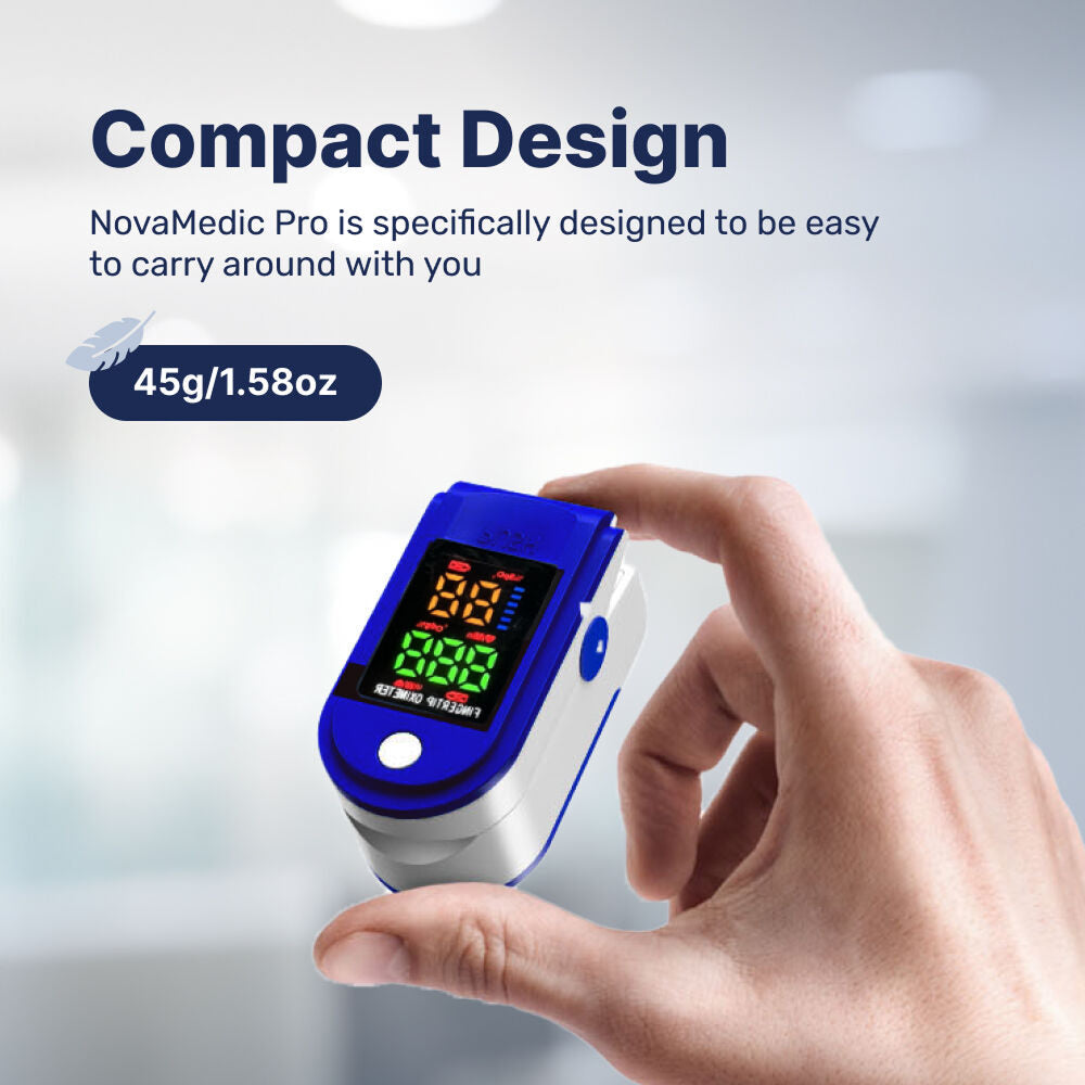 OxiLuny v2 Fingertip Pulse Oximeter | Fast SpO2 & Heart Rate Monitor