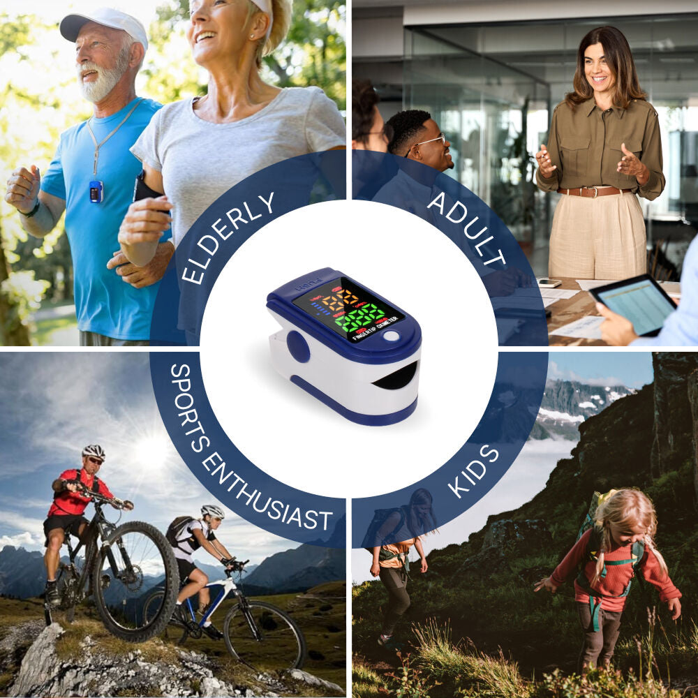 OxiLuny v2 Fingertip Pulse Oximeter | Fast SpO2 & Heart Rate Monitor