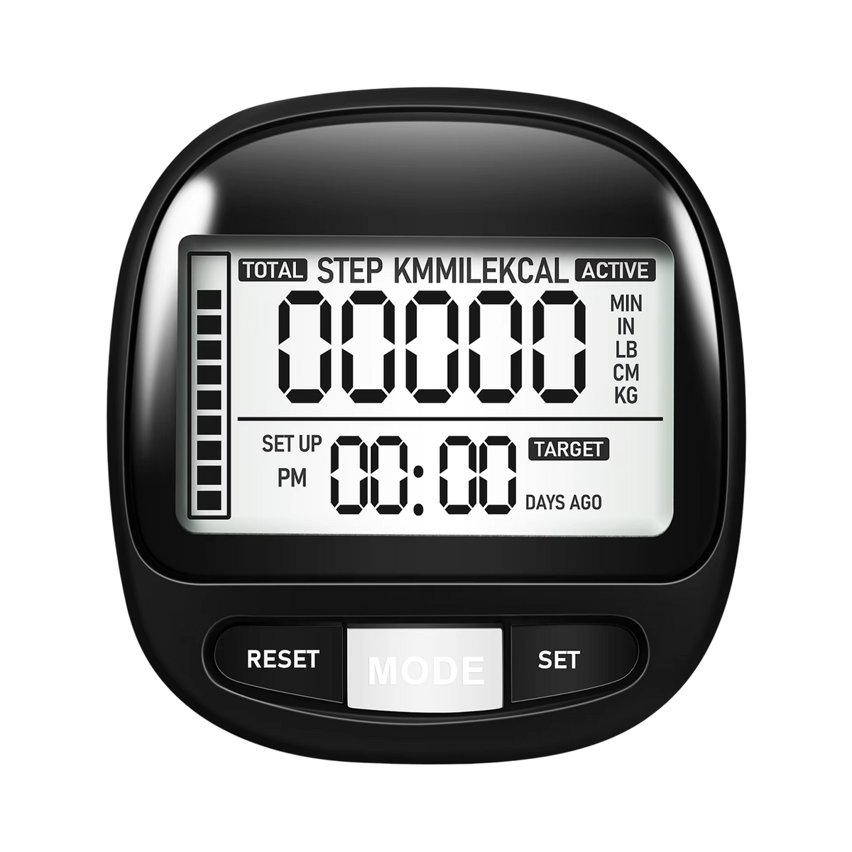 PacerTrad Clip-On Pedometer for Seniors with 3D Sensor