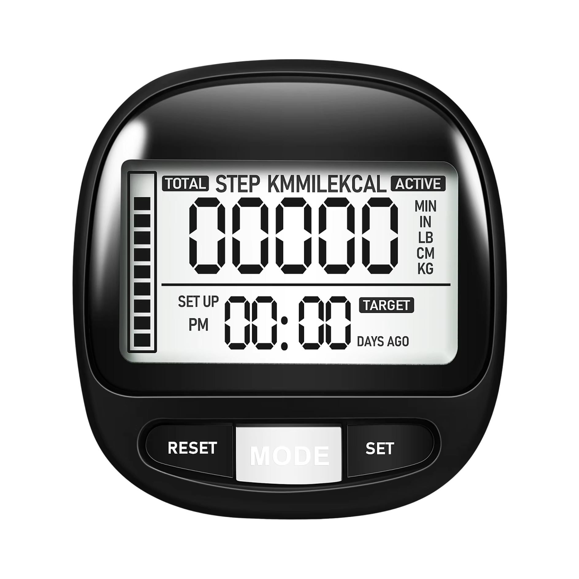 PacerTrad Clip-On Pedometer for Seniors with 3D Sensor