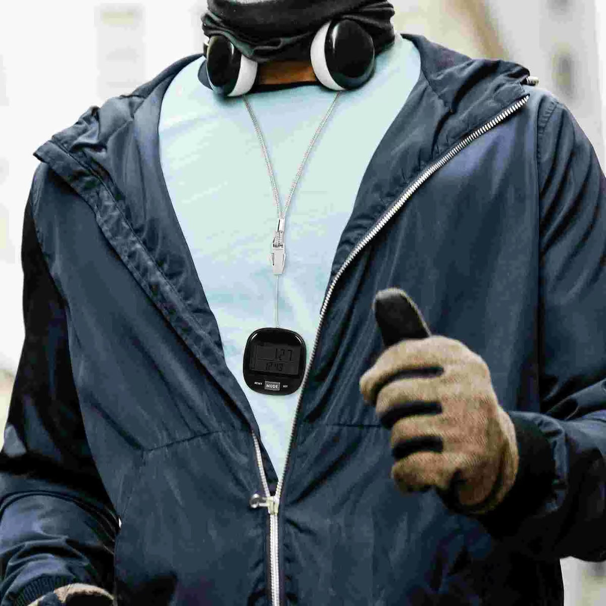 PacerTrad Clip-On Pedometer for Seniors with 3D Sensor