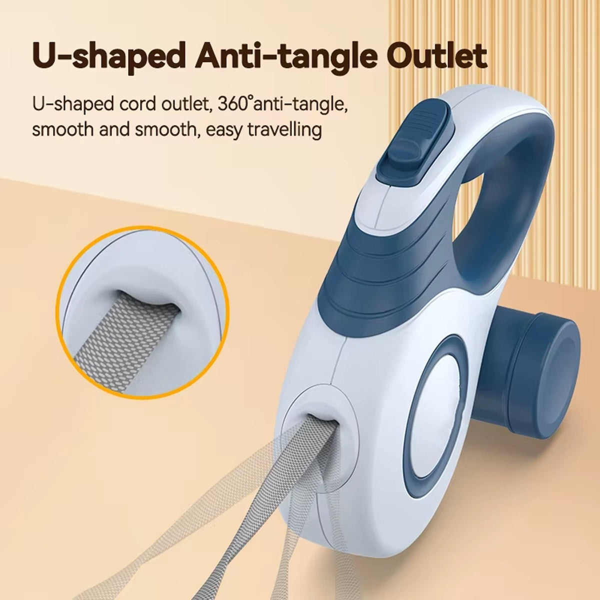 PettyLix Retractable Dog Leash | 360° Anti-Tangle 3M/5M Lead