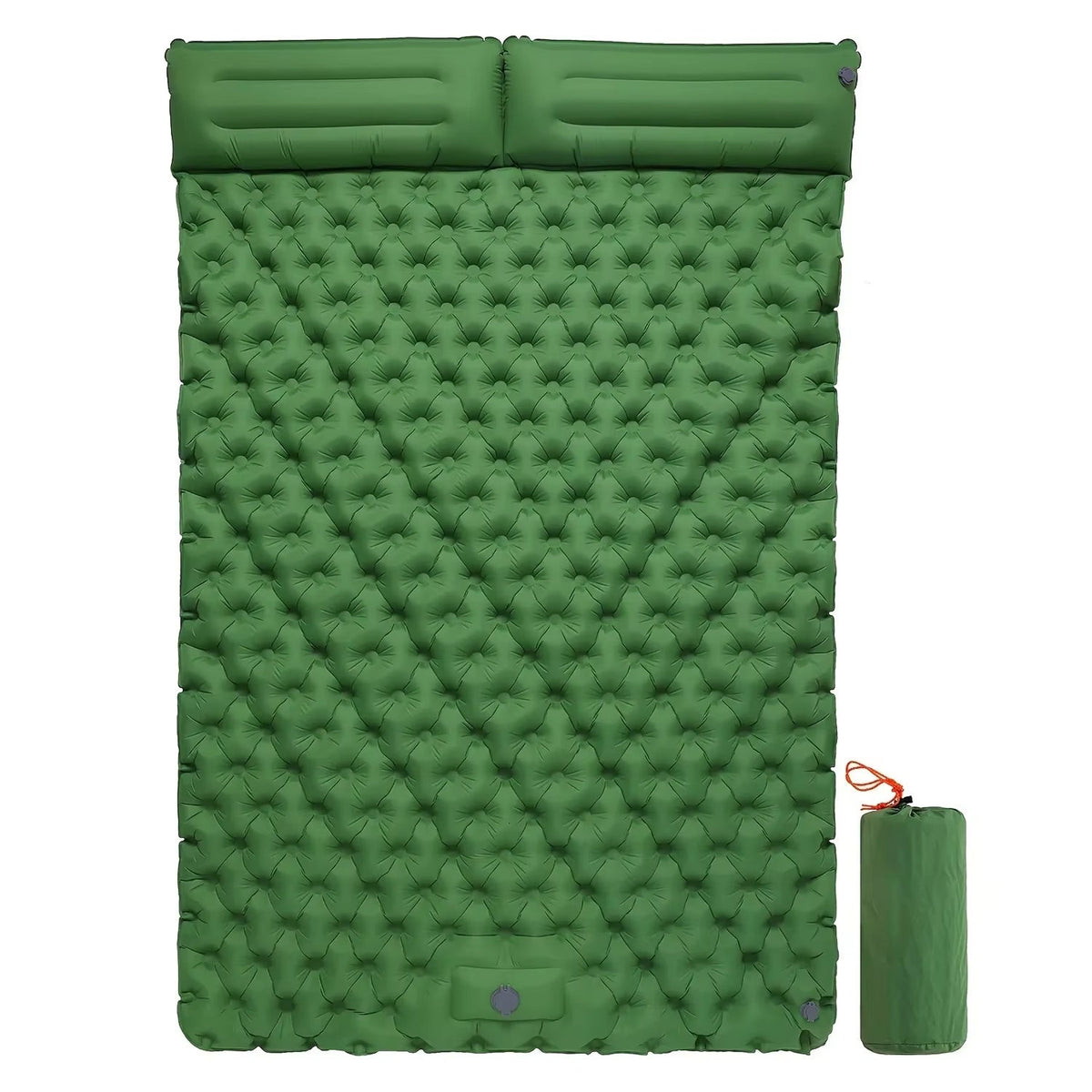 PilloAiri 4-Inch Inflatable Camping Mattress with Built-In Foot Pump