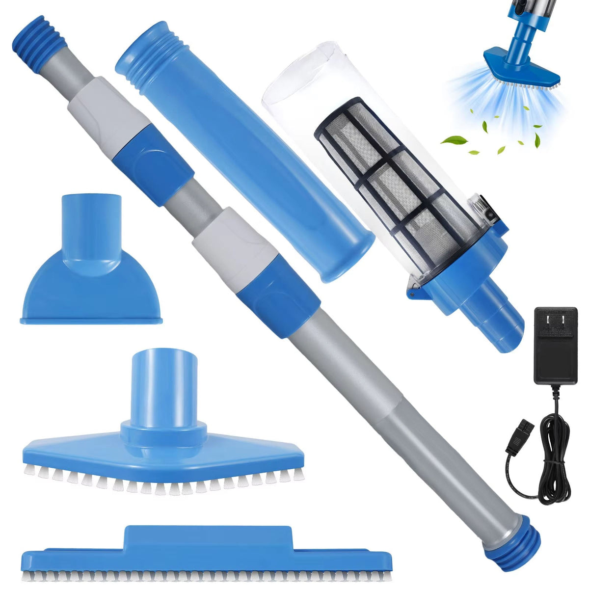 Pofulyx Cordless Pool Vacuum | 120-Min Runtime & 164cm Reach