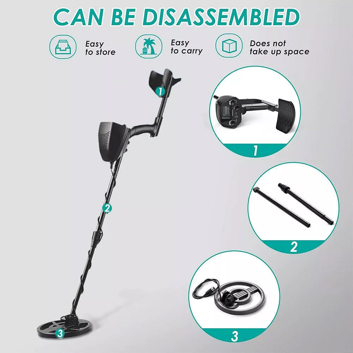 ProkiSona Waterproof Metal Detector